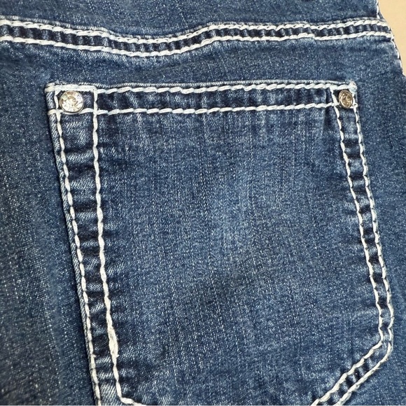 Women’s Size 6 28 waist Tru Luxe cuffed blue jeans straight leg - Picture 11 of 15